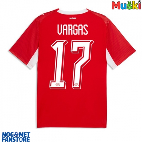 Švicarska Ruben Vargas #17 Domaci Dres SP 2026 Kratak Rukav